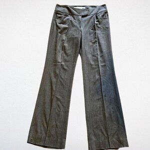 Max Studio Wide-Leg Dress Slacks Gray Size 4 Career Pants